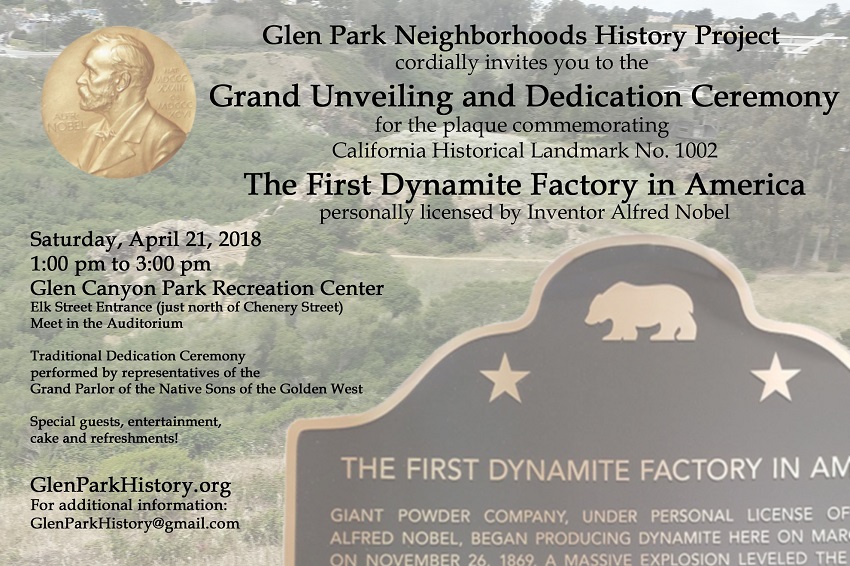 Glen Park Neighborhoods History Project's Historical Plaque Ceremony, April 2018